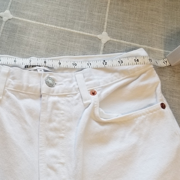 RE/DONE Originals High Rise Stove Pipe. Color white, Size 29 - Picture 11 of 16